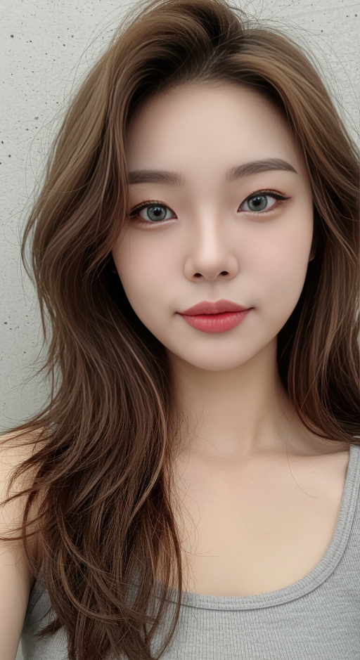 긴 머리 젊은 여성