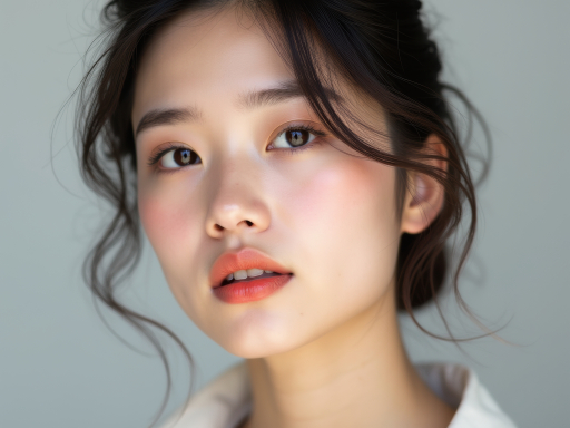 물결 머리 소녀
