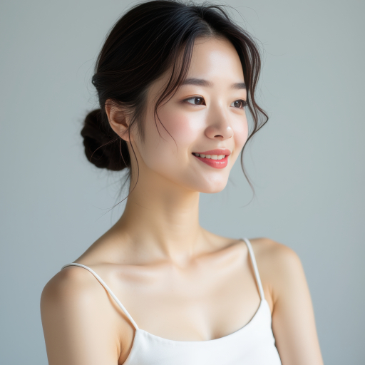 똥머리 여자