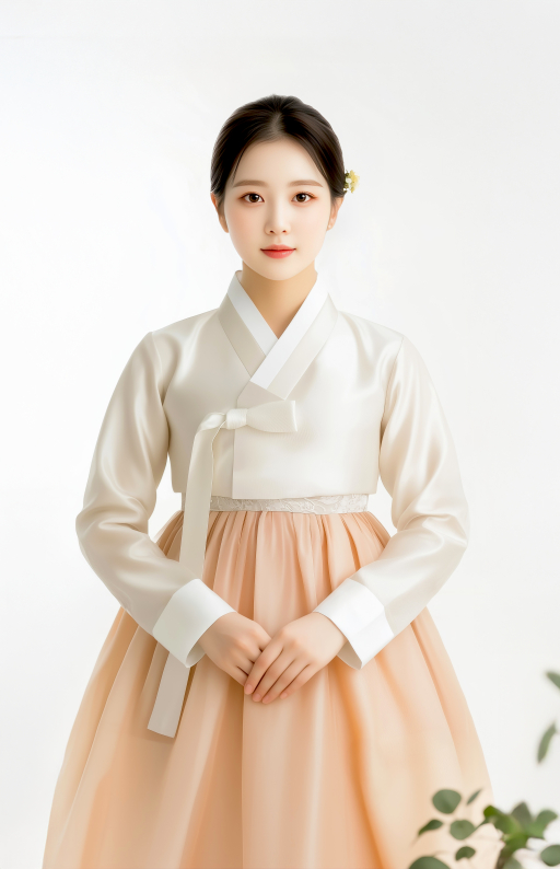 한복을 입은 여성,